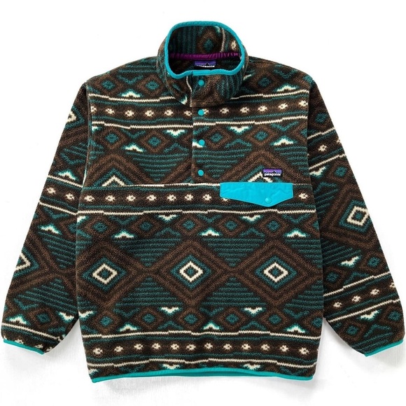 Patagonia Other - Patagonia Fleece Synchilla Snap-T Fleece Pullover Lifecycle Bear Brown Small